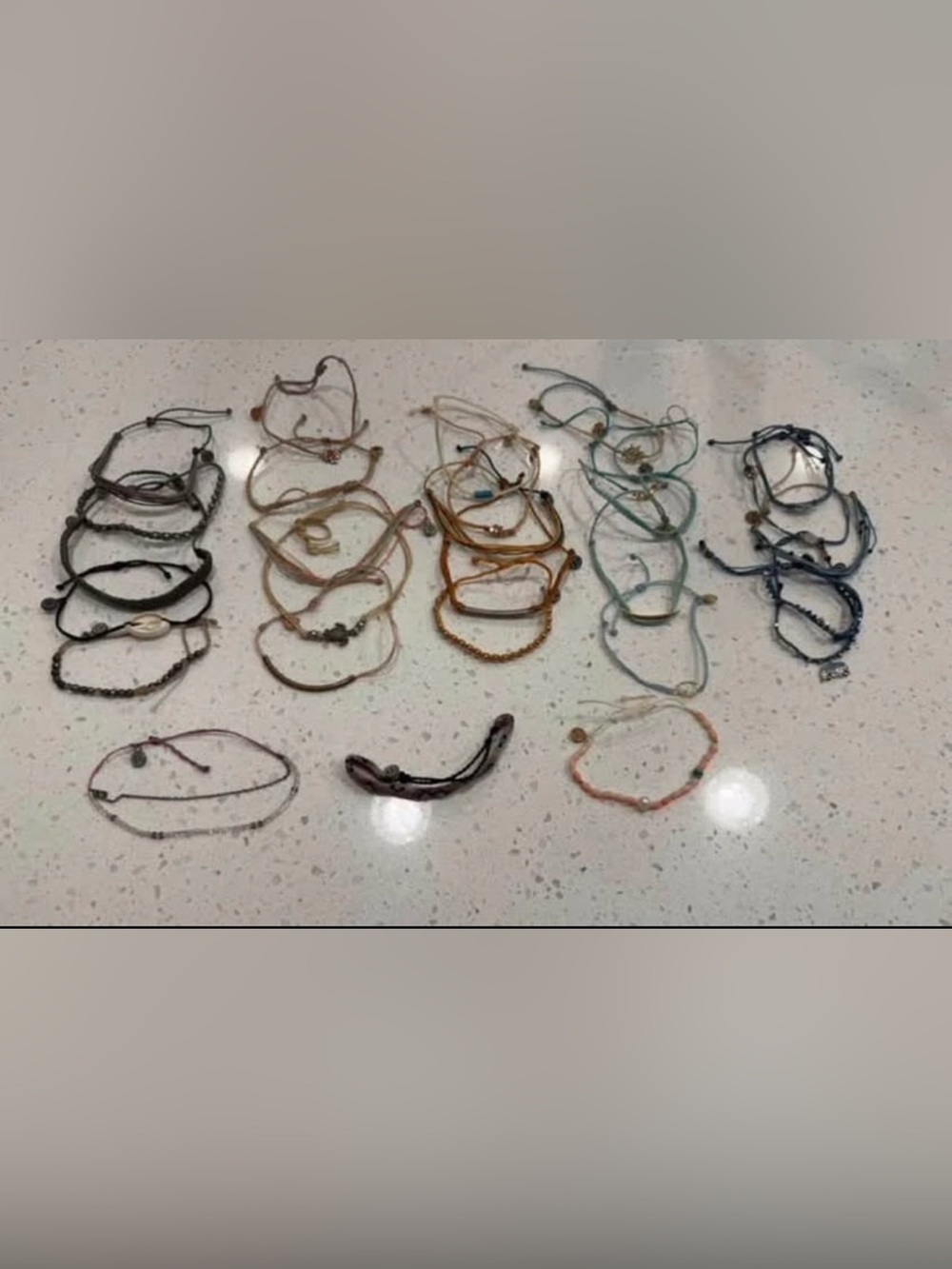 28 Bracelet lot Pura Vida stacks 5 sets of 5 stack bracelets plus more